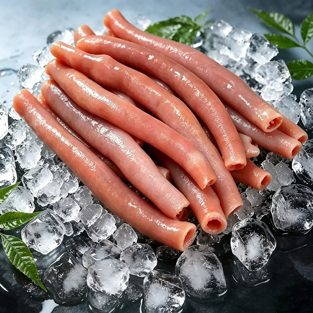 Pre-cleaned frozen sea intestines, ready to cook
